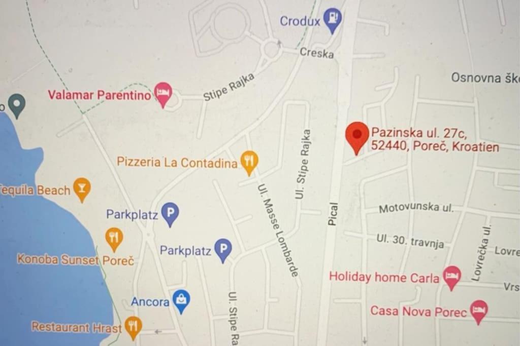 Porec, Tolle 3 Zi-Whg, Sehr Zentral, Top Zustand! Mit Internet Und W-Lan! Exteriér fotografie